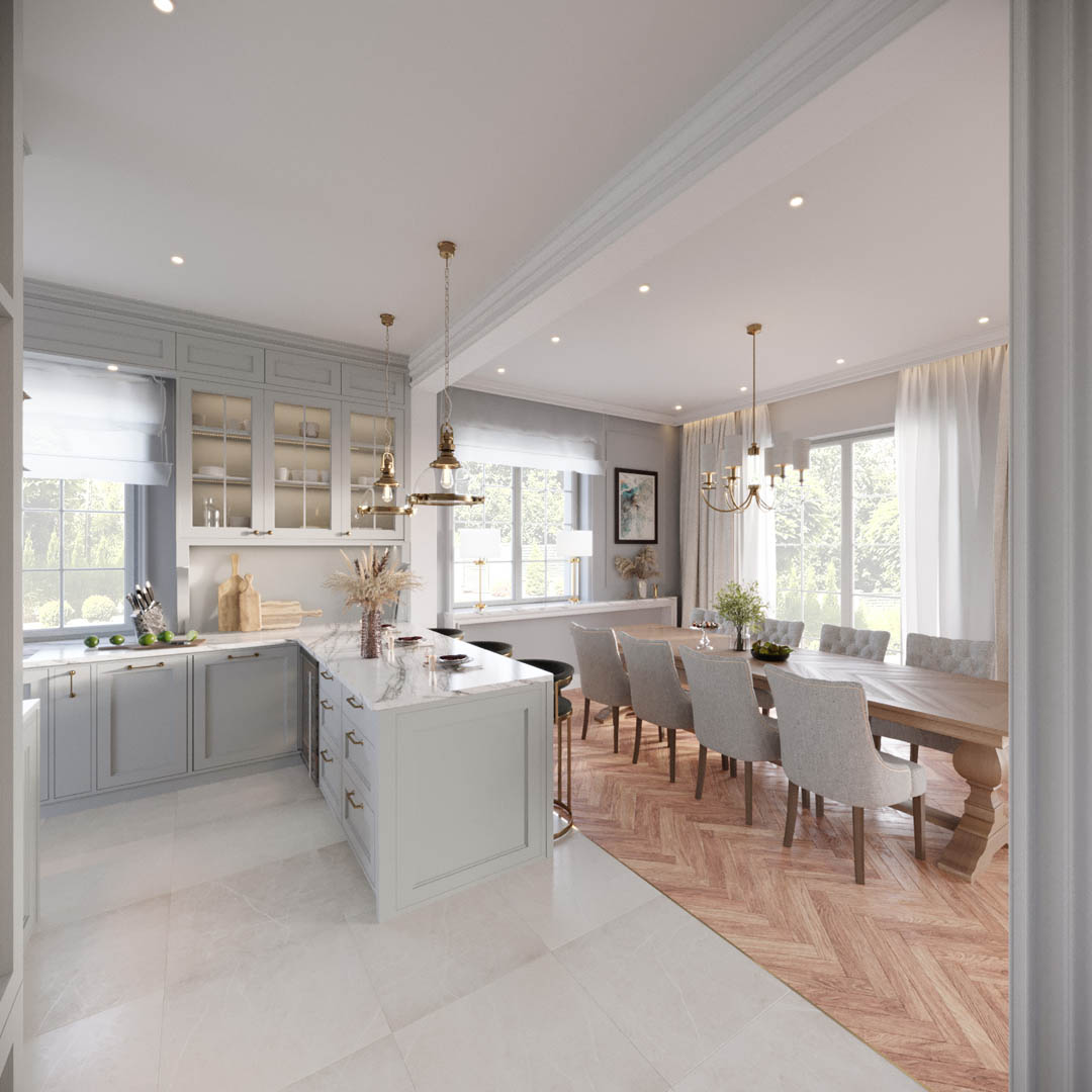 Projekt gleaming home, ujęcie 4 — projekt willi, Kraków, projekt buKadesign