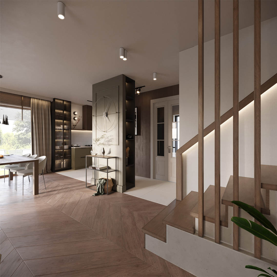 Projekt harmony, ujęcie 1 — projekt domu jednorodzinnego, Kraków, projekt buKadesign