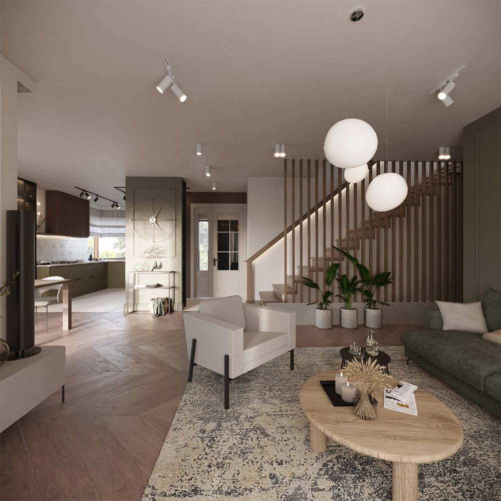 Projekt harmony, ujęcie 2 — projekt domu jednorodzinnego, Kraków, projekt buKadesign