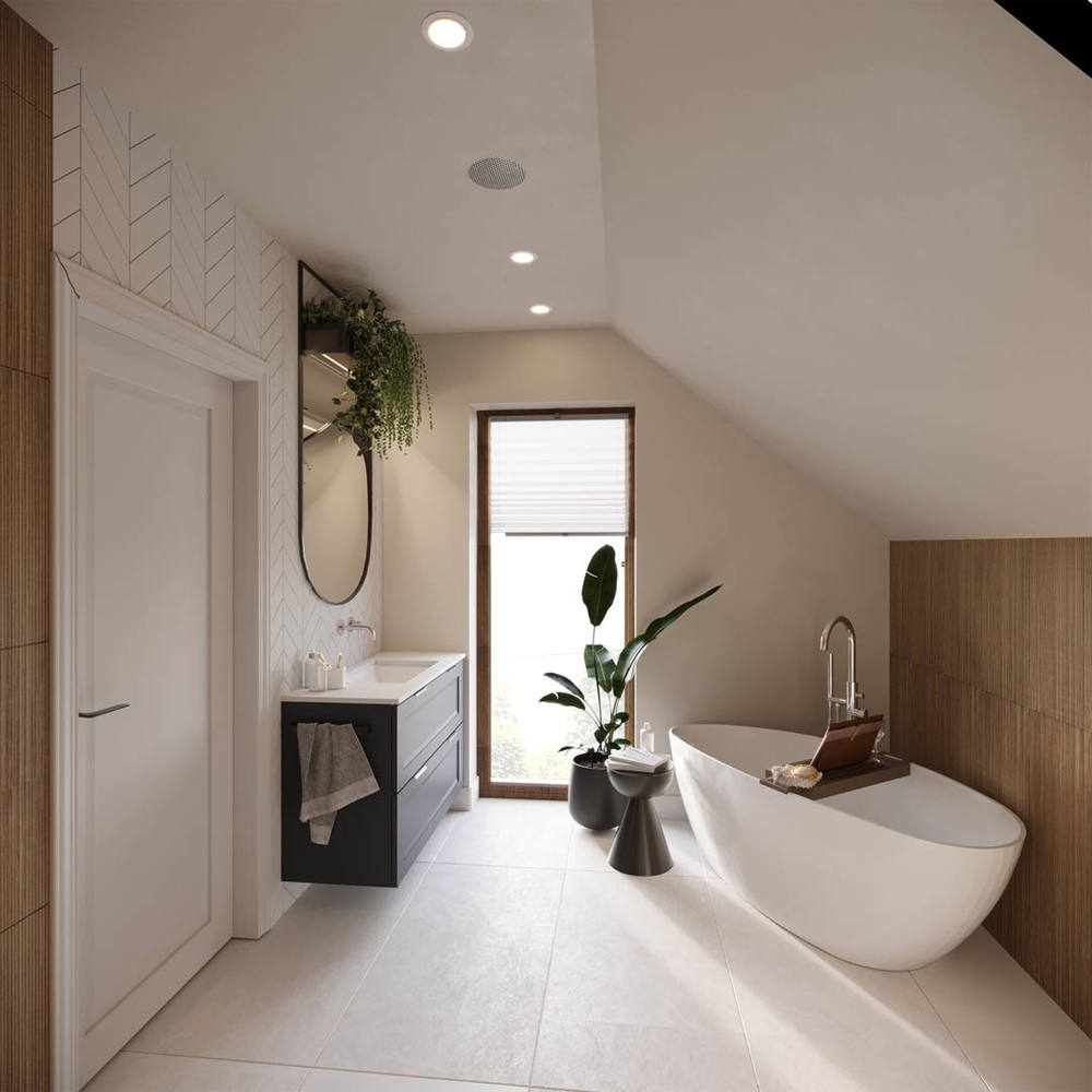 Projekt harmony, ujęcie 11 — projekt domu jednorodzinnego, Kraków, projekt buKadesign