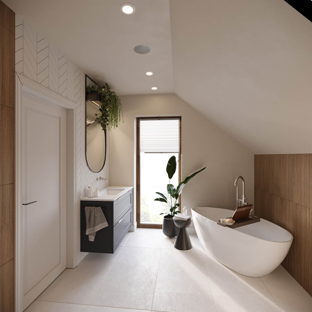 Projekt harmony, ujęcie 11 — projekt domu jednorodzinnego, Kraków, projekt buKadesign