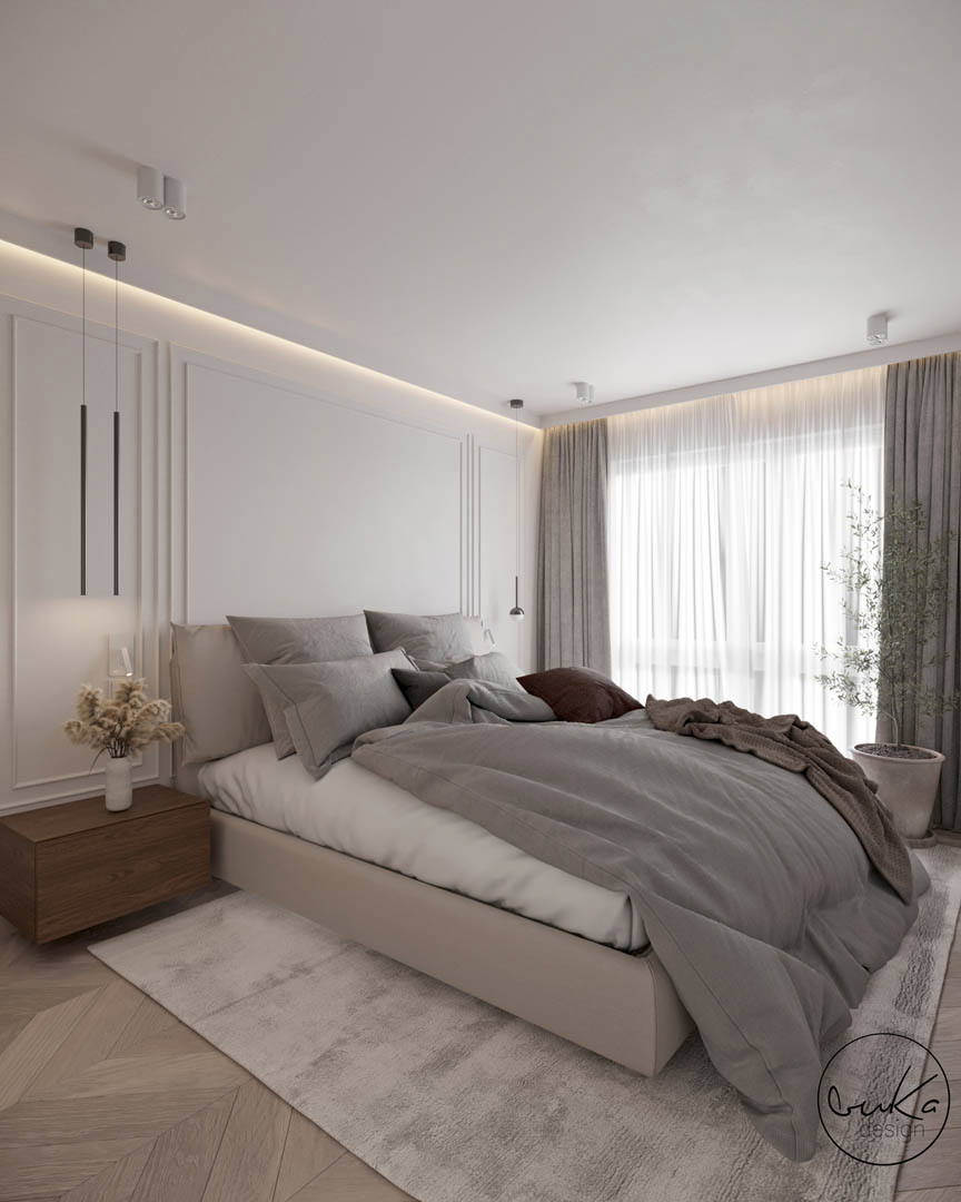 Minimalist heaven, ujęcie 8 — projekt apartamentu, Kraków, projekt buKadesign