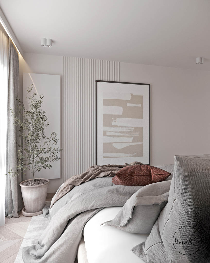 Minimalist heaven, ujęcie 9 — projekt apartamentu, Kraków, projekt buKadesign