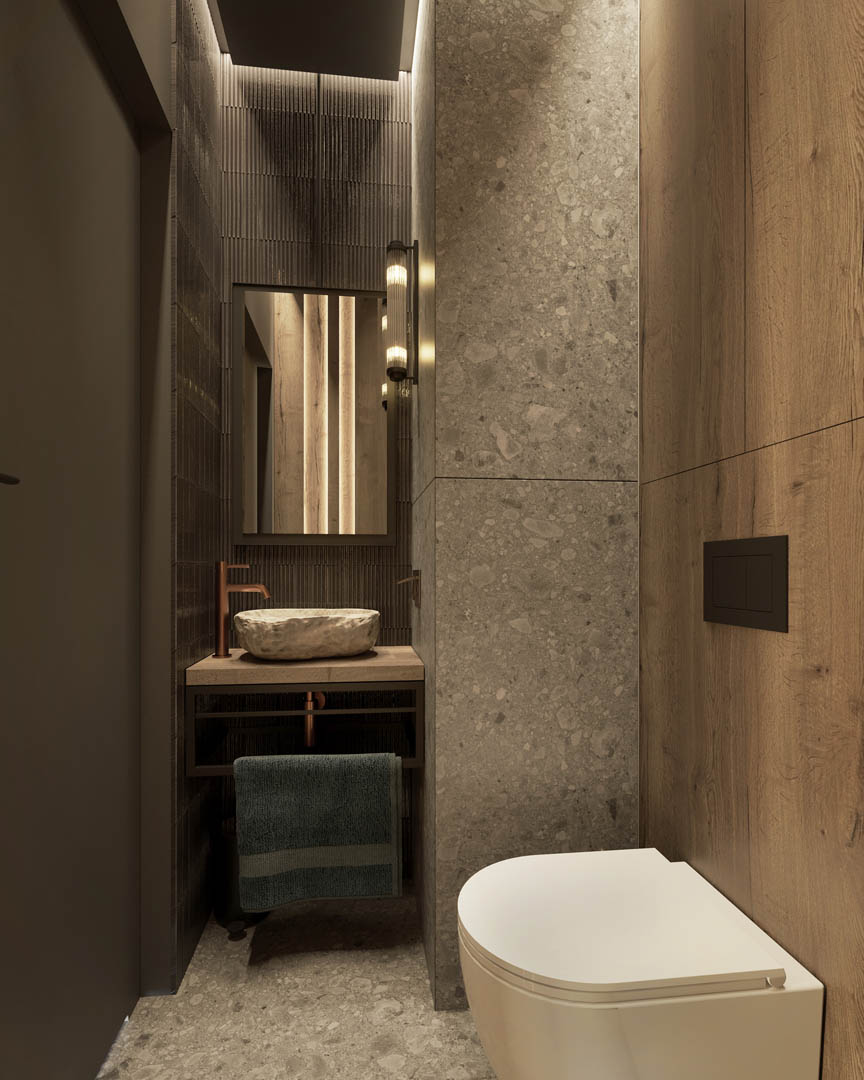 Modern industrial, ujęcie 8 — projekt apartamentu, Kraków, projekt buKadesign