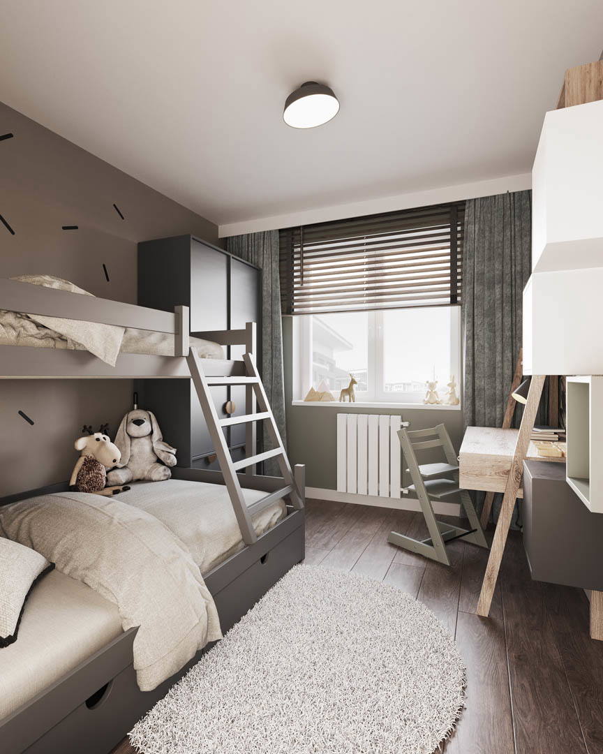 Modern industrial, ujęcie 14 — projekt apartamentu, Kraków, projekt buKadesign