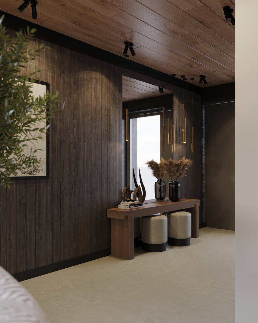 Modern tranquility oasis, ujęcie 1 — projekt domu jednorodzinnego, Kraków, projekt buKadesign