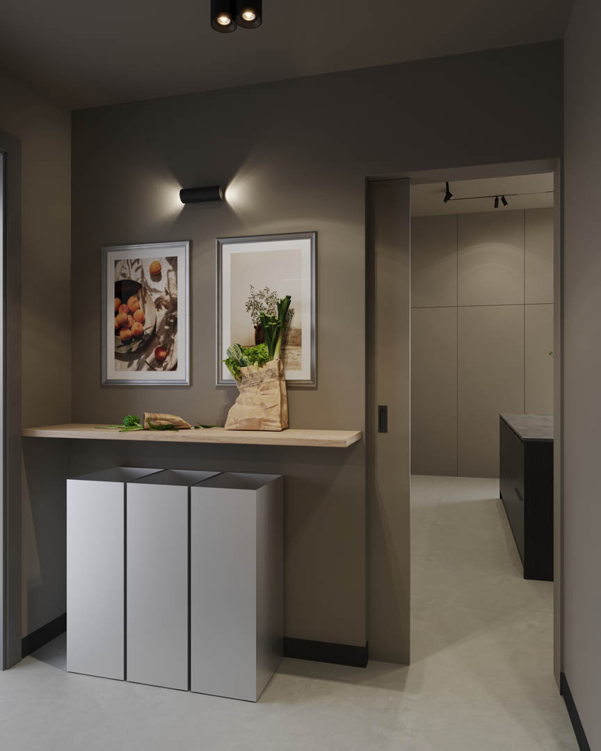 Modern tranquility oasis, ujęcie 9 — projekt domu jednorodzinnego, Kraków, projekt buKadesign