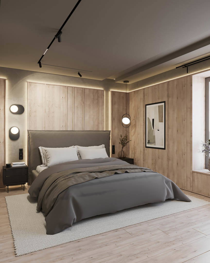 Modern tranquility oasis, ujęcie 11 — projekt domu jednorodzinnego, Kraków, projekt buKadesign