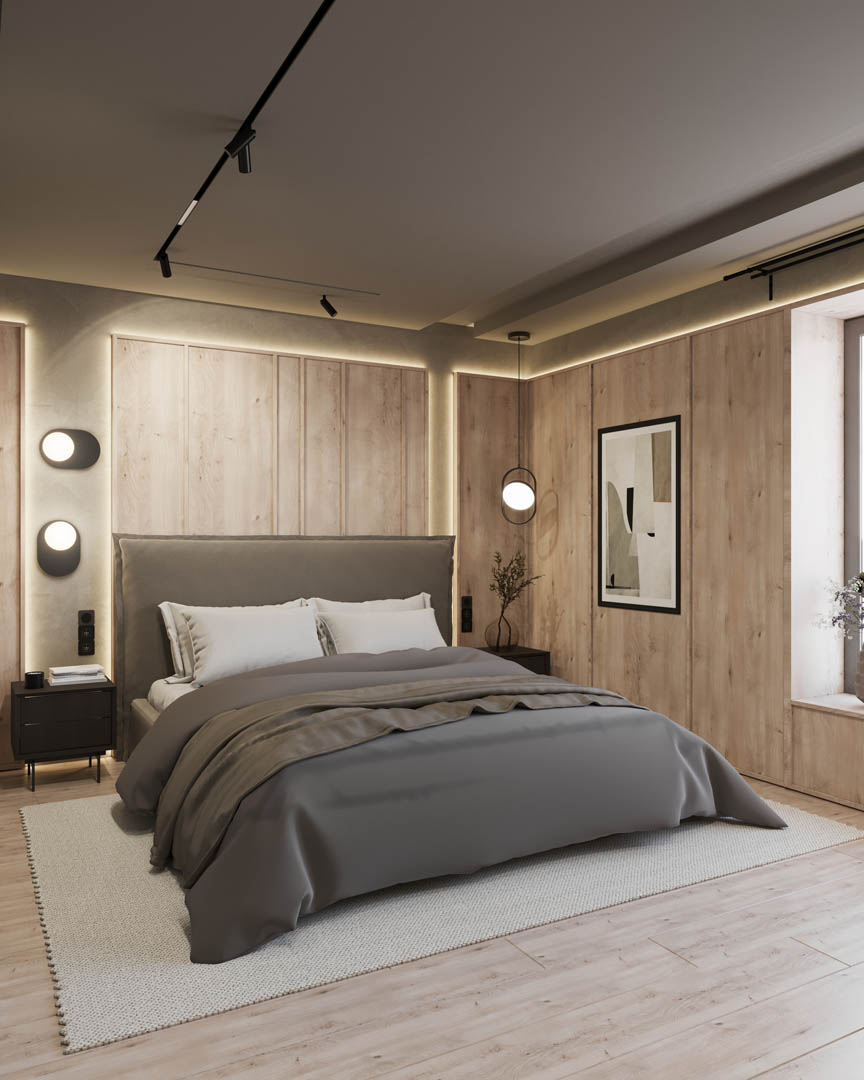Modern tranquility oasis, ujęcie 11 — projekt domu jednorodzinnego, Kraków, projekt buKadesign