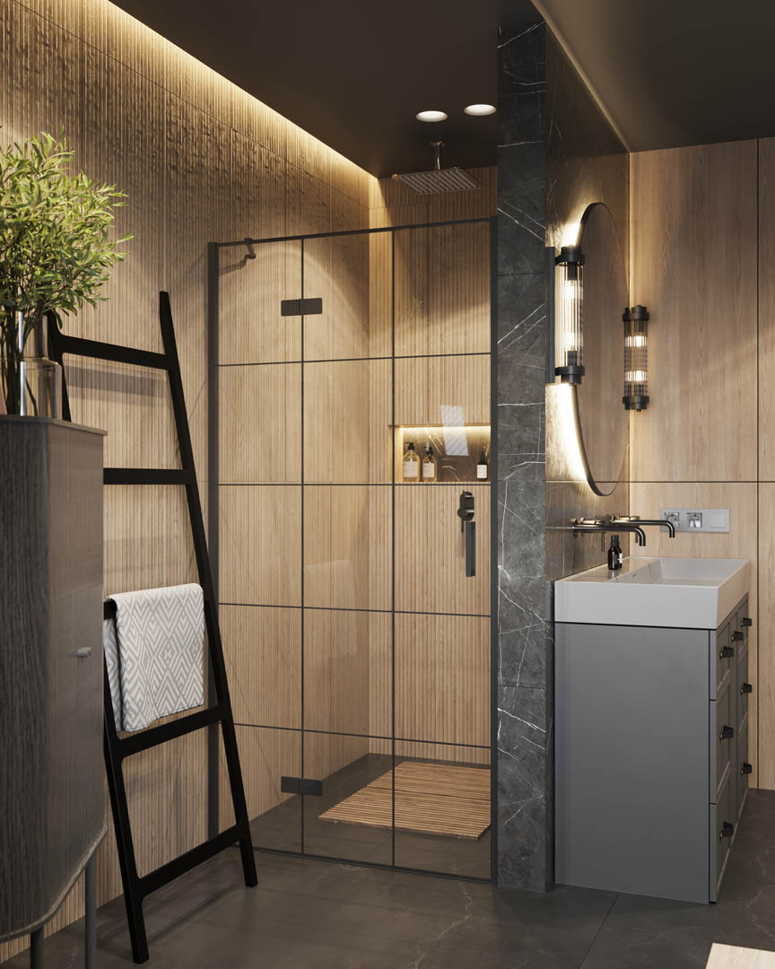 Modern tranquility oasis, ujęcie 14 — projekt domu jednorodzinnego, Kraków, projekt buKadesign