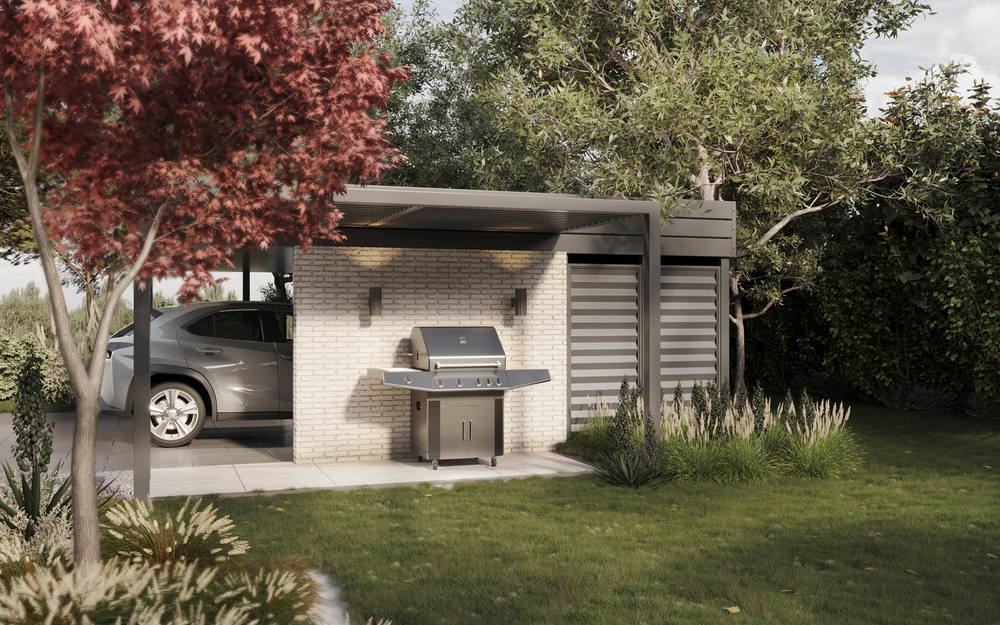 Modern tranquility oasis, ujęcie 19 — projekt domu jednorodzinnego, Kraków, projekt buKadesign