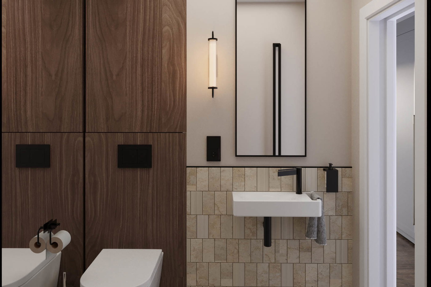 Mysterious classic, ujęcie 5 — projekt apartamentu, Kraków, projekt buKadesign