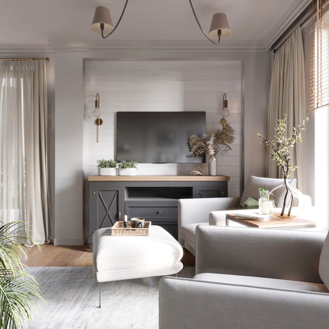 Rustic modernity, ujęcie 7 — projekt domu jednorodzinnego, Kraków, projekt buKadesign