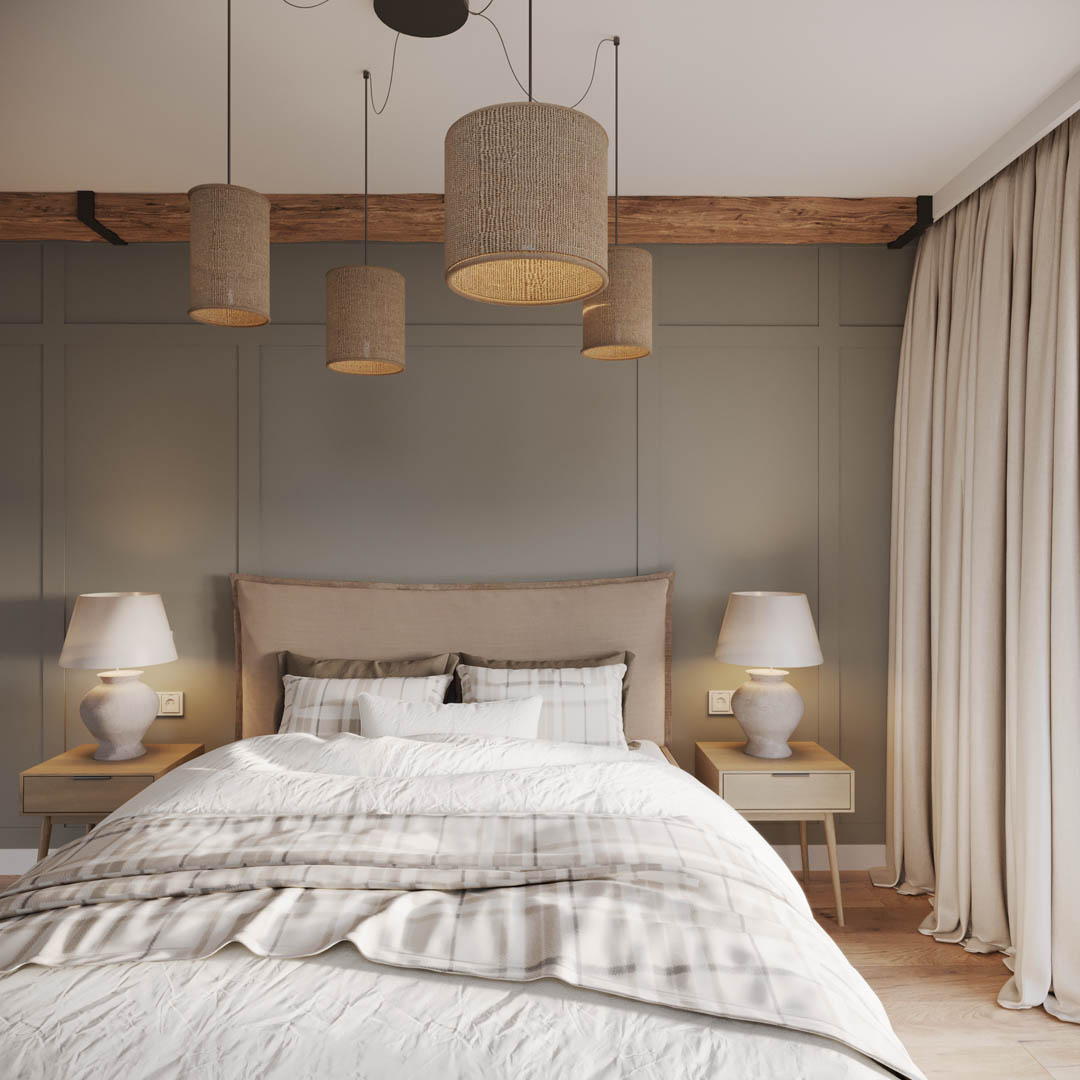 Rustic modernity, ujęcie 9 — projekt domu jednorodzinnego, Kraków, projekt buKadesign