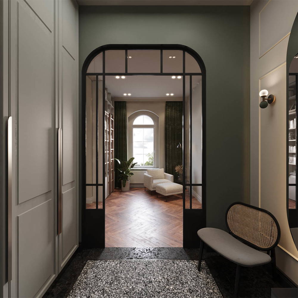 Vintage charm, ujęcie 8 — projekt apartamentu, Kraków, projekt buKadesign