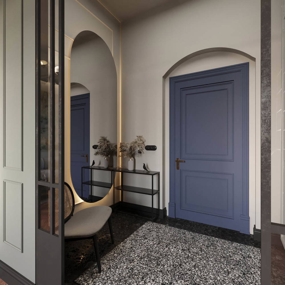 Vintage charm, ujęcie 10 — projekt apartamentu, Kraków, projekt buKadesign