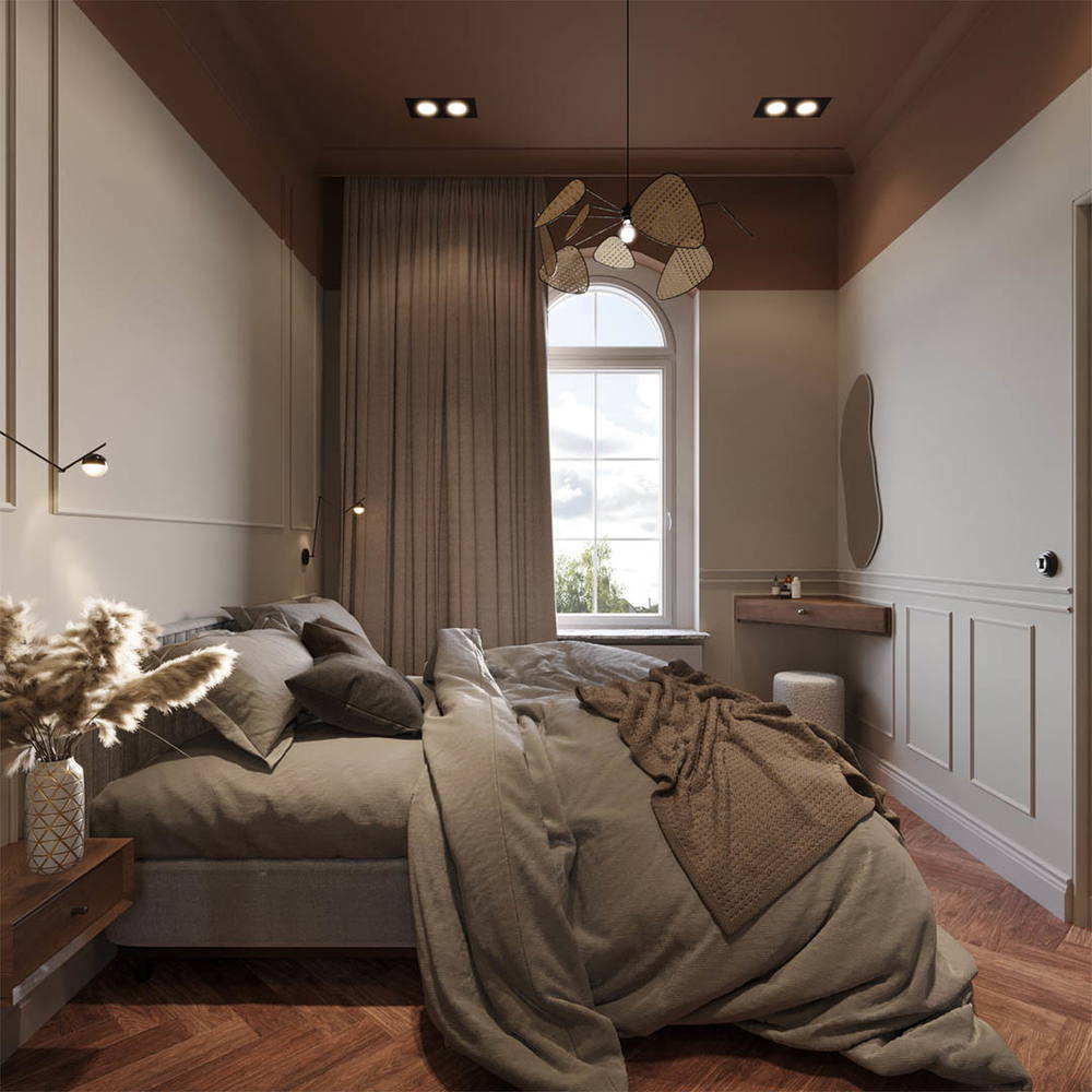Vintage charm, ujęcie 13 — projekt apartamentu, Kraków, projekt buKadesign