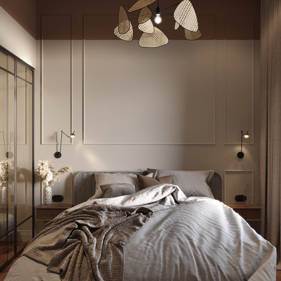 Vintage charm, ujęcie 14 — projekt apartamentu, Kraków, projekt buKadesign