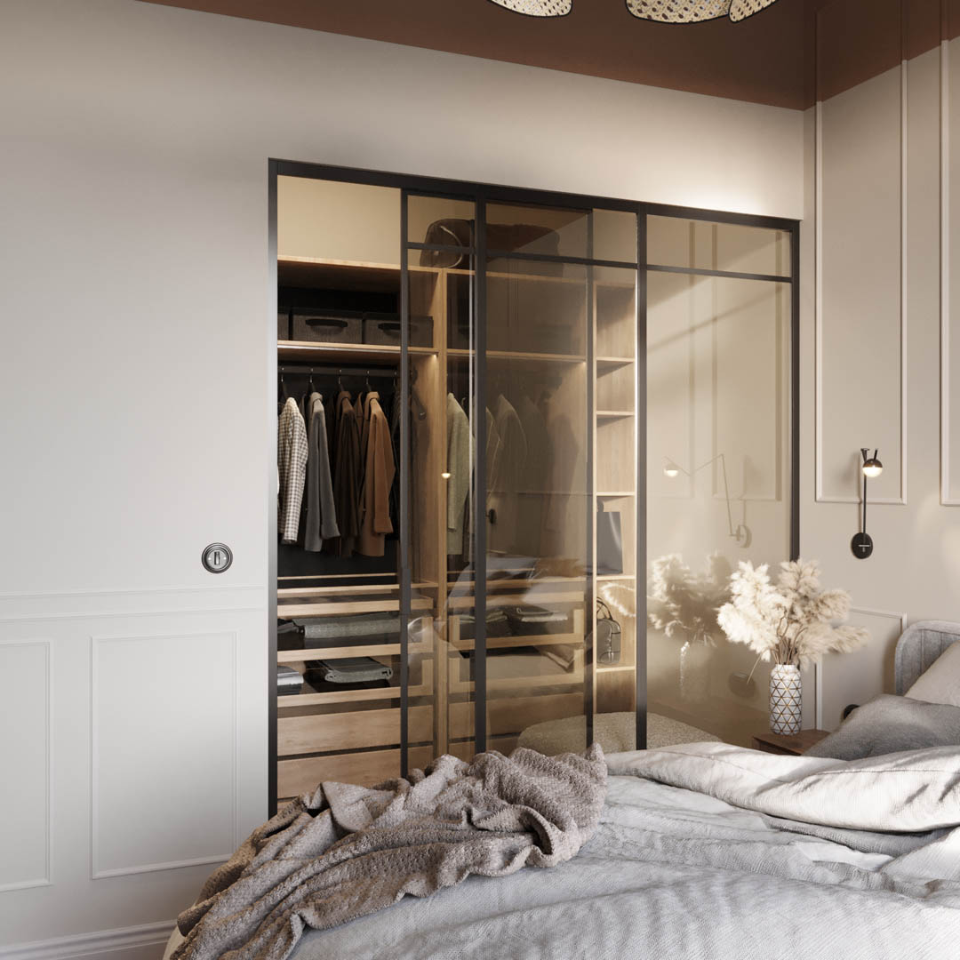 Vintage charm, ujęcie 15 — projekt apartamentu, Kraków, projekt buKadesign