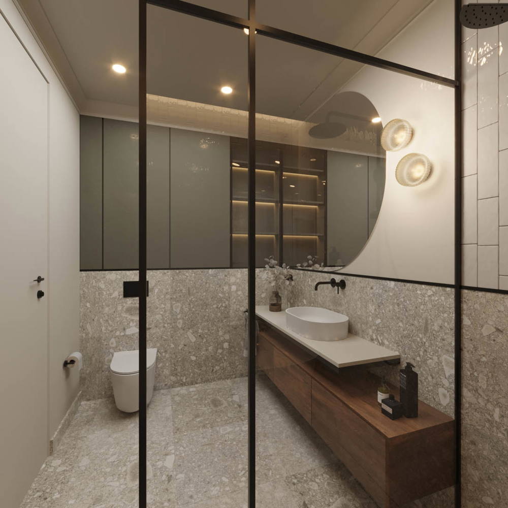 Vintage charm, ujęcie 19 — projekt apartamentu, Kraków, projekt buKadesign