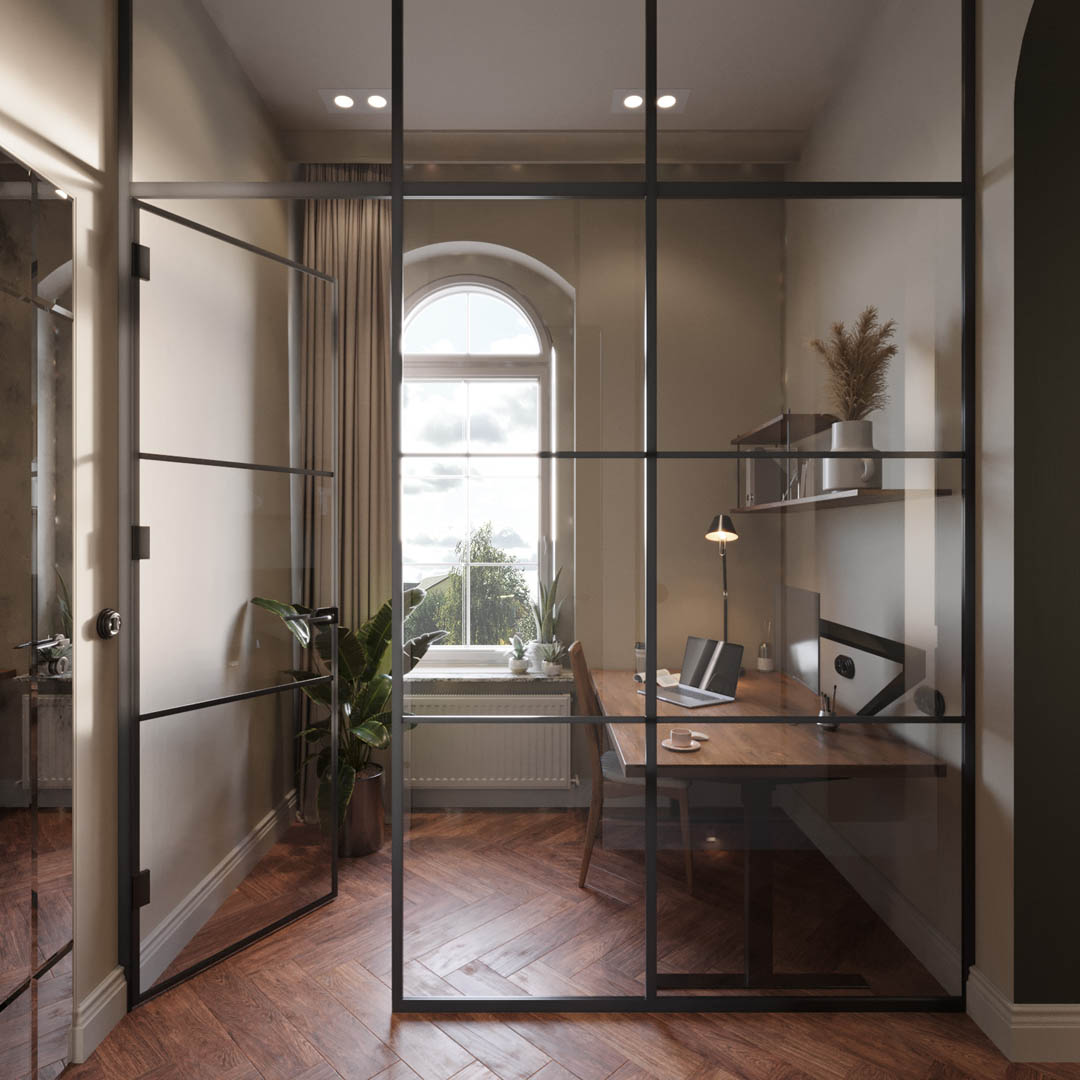 Vintage charm, ujęcie 20 — projekt apartamentu, Kraków, projekt buKadesign