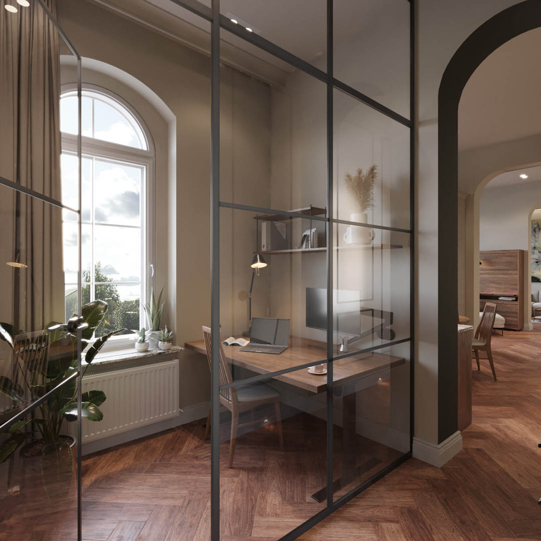 Vintage charm, ujęcie 21 — projekt apartamentu, Kraków, projekt buKadesign