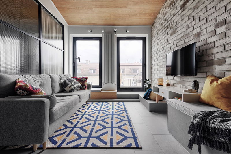 Rajska apartament w krakowie — projekt apartamentu, Kraków — projekt wnętrza buKadesign